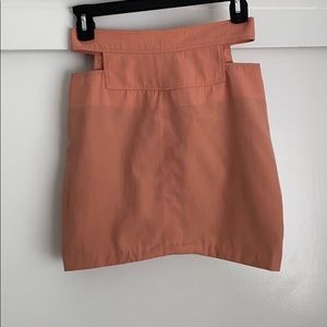 Cut out side mini skirt